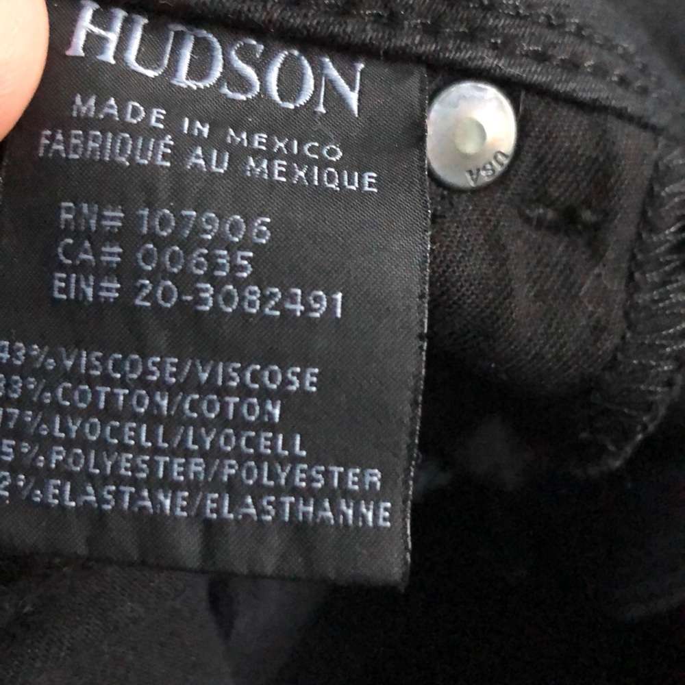 Hudson gently worn skinny jeans size 27 - Picture 6 of 7